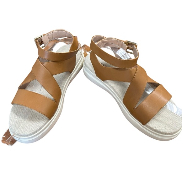 Cole Haan Women’s Grand Pro Rally Castine Platform Sandal in pecan ivory Size 8 - Picture 12 of 14